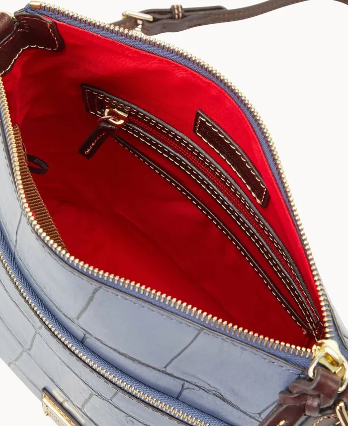 Dooney and Bourke Denison Crossbody Steel Blue WomenMen Crossbodies