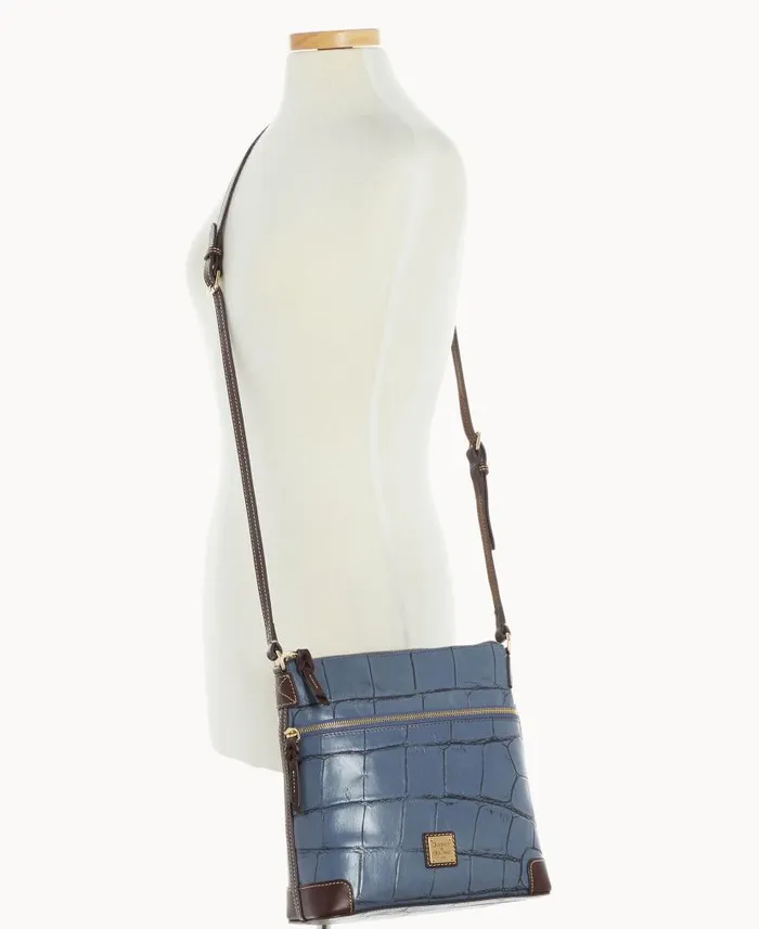 Dooney and Bourke Denison Crossbody Steel Blue WomenMen Crossbodies