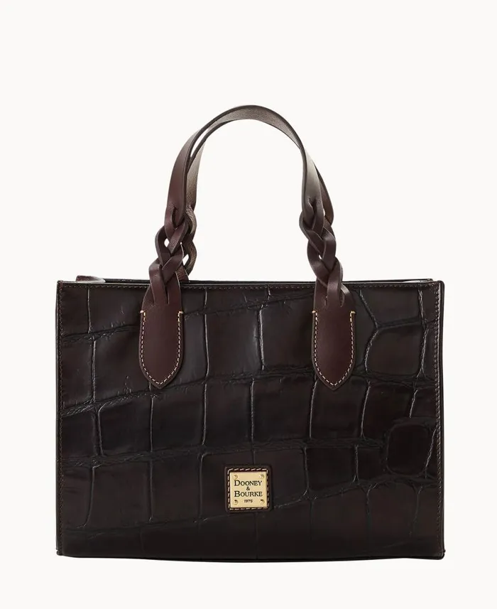 Dooney and Bourke Denison Gia Satchel Espresso WomenMen Satchels