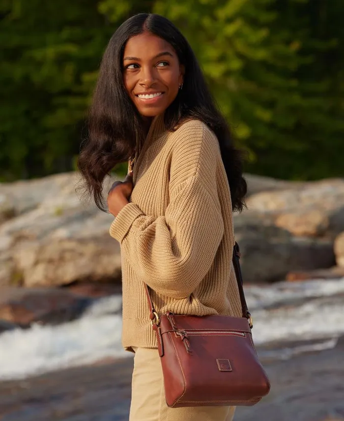 Dooney and Bourke Florentine Allison Crossbody Chestnut WomenMen Crossbodies Dooney and Bourke Florentine Allison Crossbody Chestnut WomenMen Crossbodies