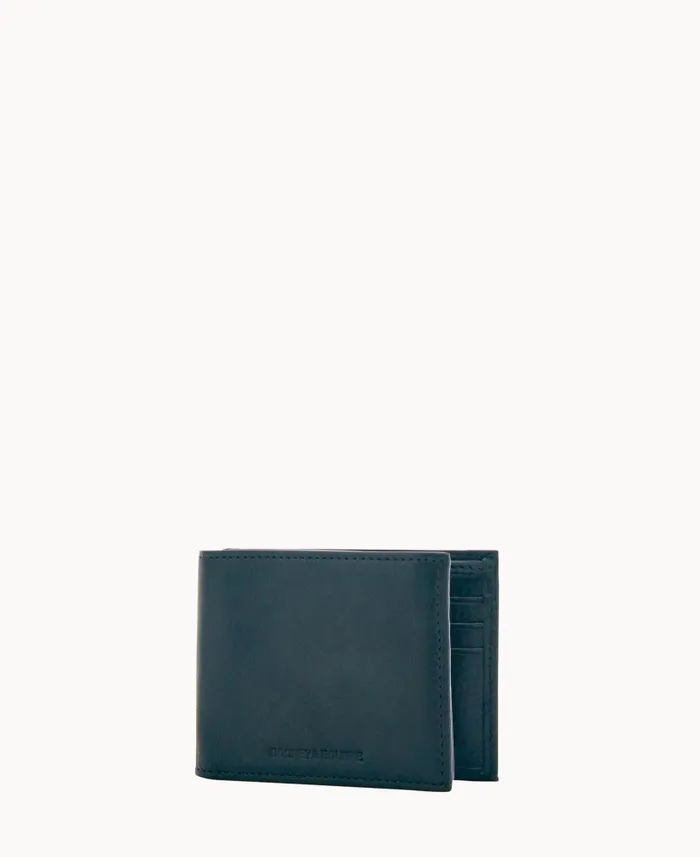 Dooney and Bourke Florentine Billfold With Train Pass Black WomenMen Wallets Dooney and Bourke Florentine Billfold With Train Pass Black WomenMen Wallets