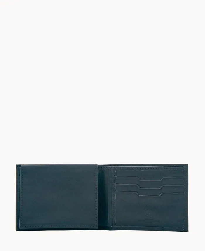 Dooney and Bourke Florentine Billfold With Train Pass Black WomenMen Wallets Dooney and Bourke Florentine Billfold With Train Pass Black WomenMen Wallets
