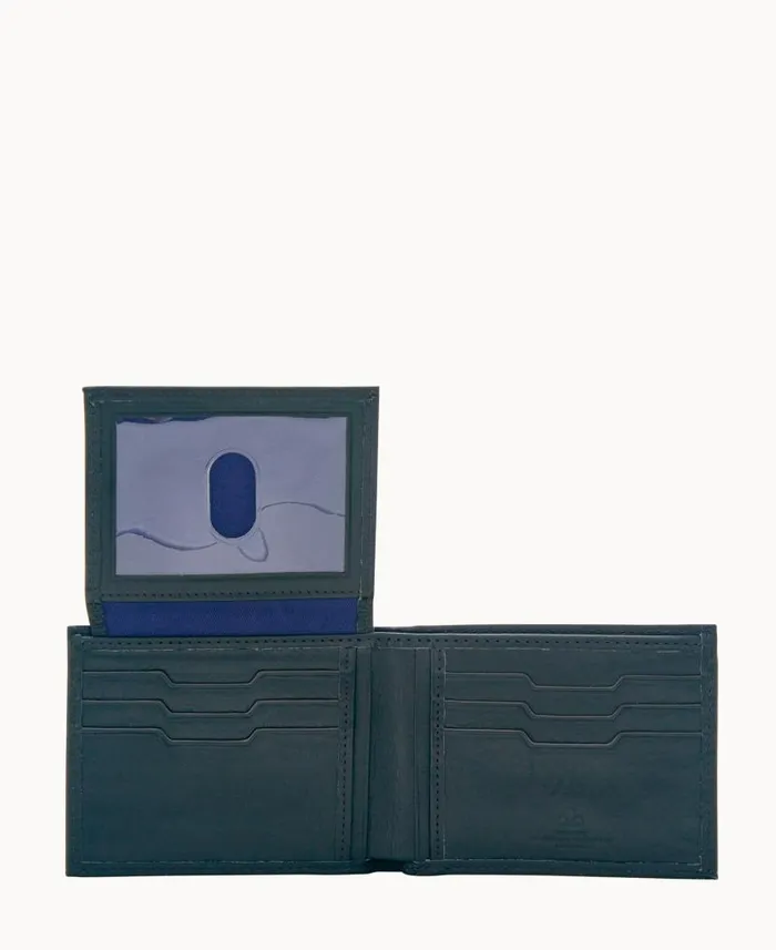 Dooney and Bourke Florentine Billfold With Train Pass Black WomenMen Wallets Dooney and Bourke Florentine Billfold With Train Pass Black WomenMen Wallets