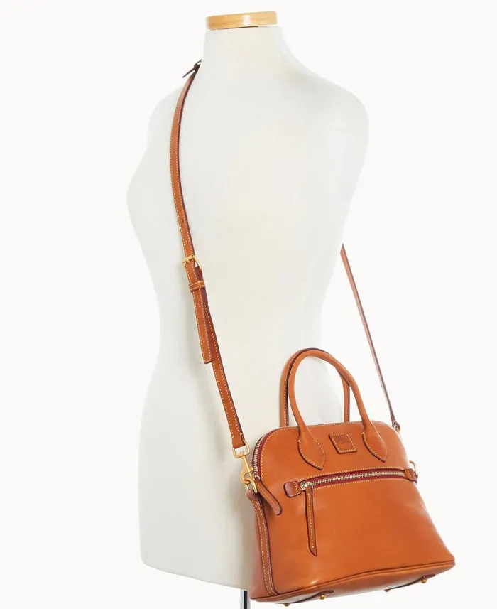 Dooney and Bourke Florentine Domed Satchel Natural WomenMen Satchels