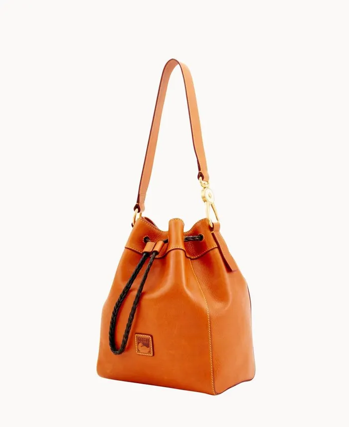 Dooney and Bourke Florentine Hattie Drawstring Natural WomenMen Shoulder Bags Dooney and Bourke Florentine Hattie Drawstring Natural WomenMen Shoulder Bags