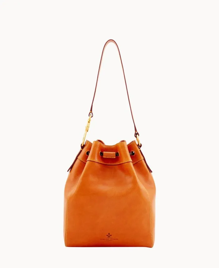 Dooney and Bourke Florentine Hattie Drawstring Natural WomenMen Shoulder Bags Dooney and Bourke Florentine Hattie Drawstring Natural WomenMen Shoulder Bags