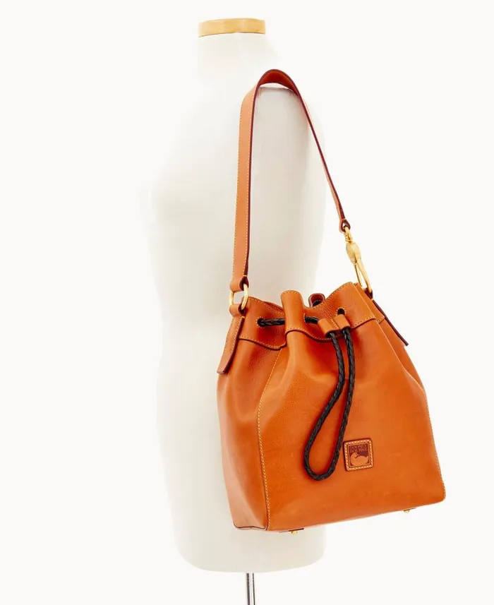 Dooney and Bourke Florentine Hattie Drawstring Natural WomenMen Shoulder Bags Dooney and Bourke Florentine Hattie Drawstring Natural WomenMen Shoulder Bags