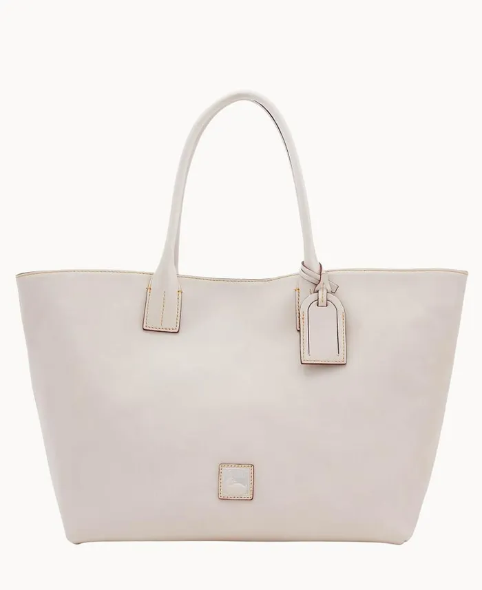 Dooney and Bourke Florentine Medium Russel Bag Ecru WomenMen Totes