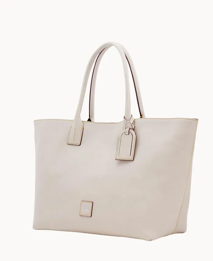 Dooney and Bourke Florentine Medium Russel Bag Ecru WomenMen Totes