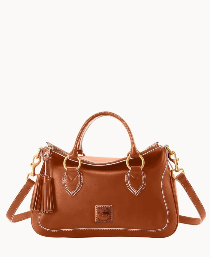 Dooney and Bourke Florentine Medium Satchel Natural WomenMen Satchels