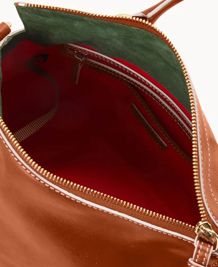 Dooney and Bourke Florentine Medium Satchel Natural WomenMen Satchels
