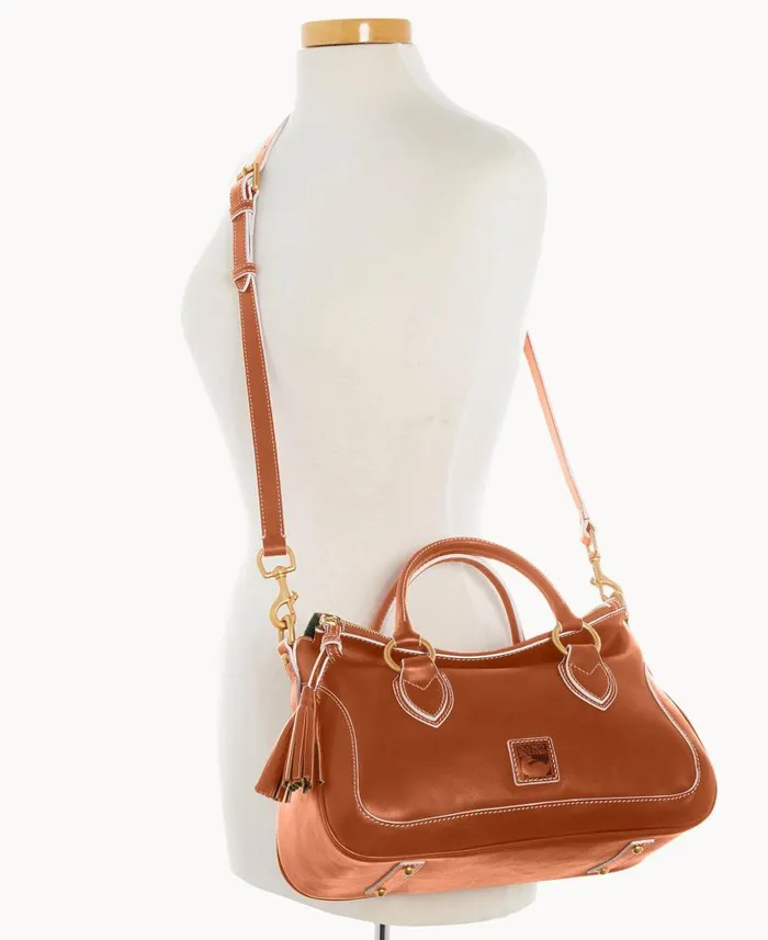 Dooney and Bourke Florentine Medium Satchel Natural WomenMen Satchels