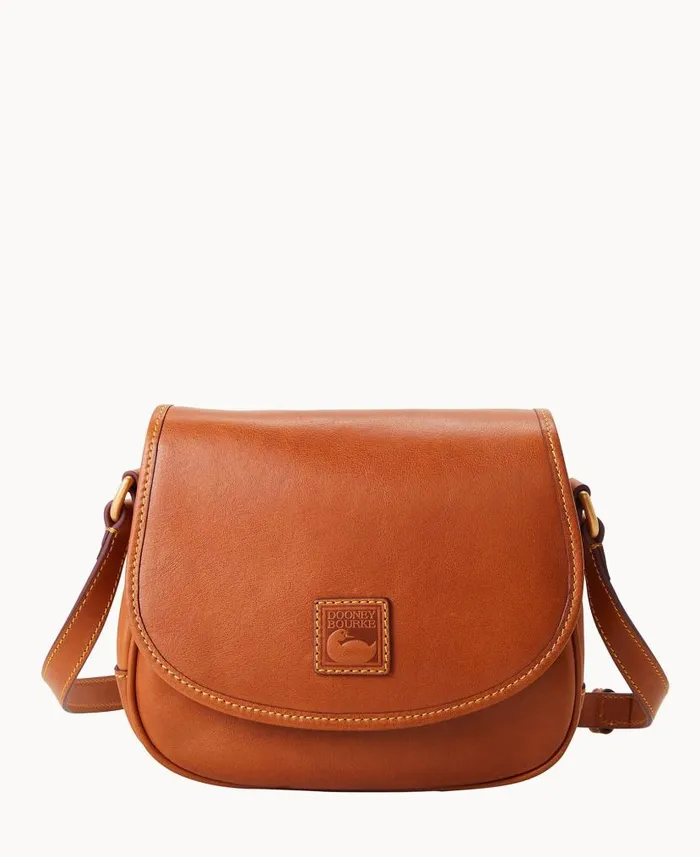 Dooney and Bourke Florentine Saddle Bag Natural WomenMen Crossbodies