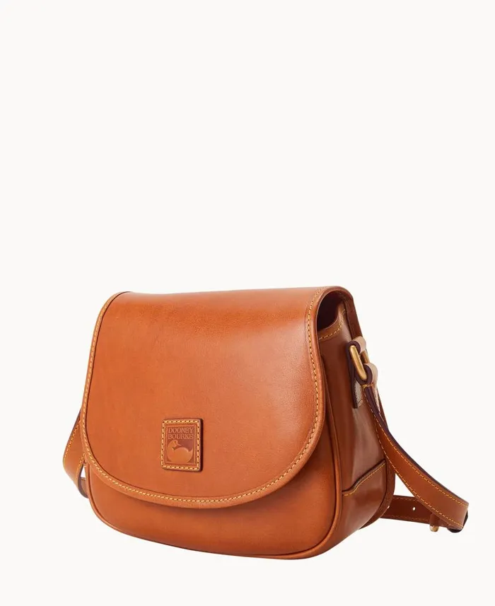 Dooney and Bourke Florentine Saddle Bag Natural WomenMen Crossbodies