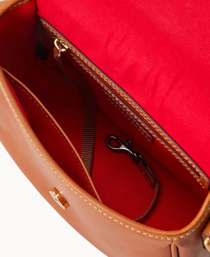 Dooney and Bourke Florentine Saddle Bag Natural WomenMen Crossbodies