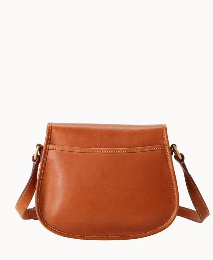 Dooney and Bourke Florentine Saddle Bag Natural WomenMen Crossbodies
