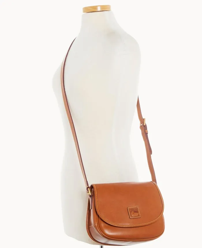 Dooney and Bourke Florentine Saddle Bag Natural WomenMen Crossbodies