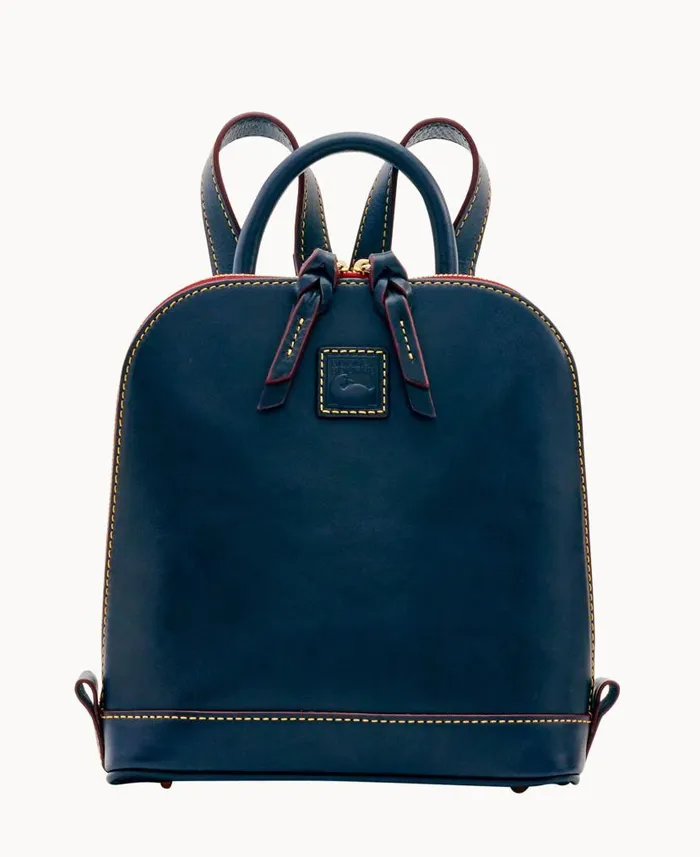 Dooney and Bourke Florentine Small Zip Pod Backpack Navy WomenMen Backpacks