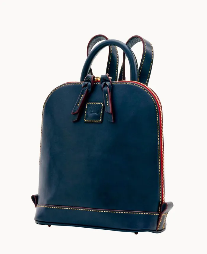 Dooney and Bourke Florentine Small Zip Pod Backpack Navy WomenMen Backpacks