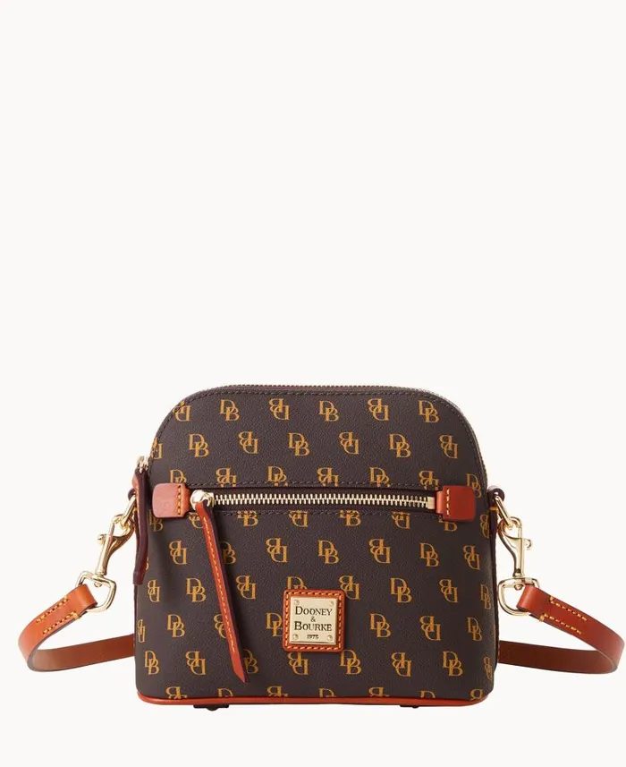 Dooney and Bourke Gretta Domed Crossbody Brown Tmoro WomenMen Crossbodies