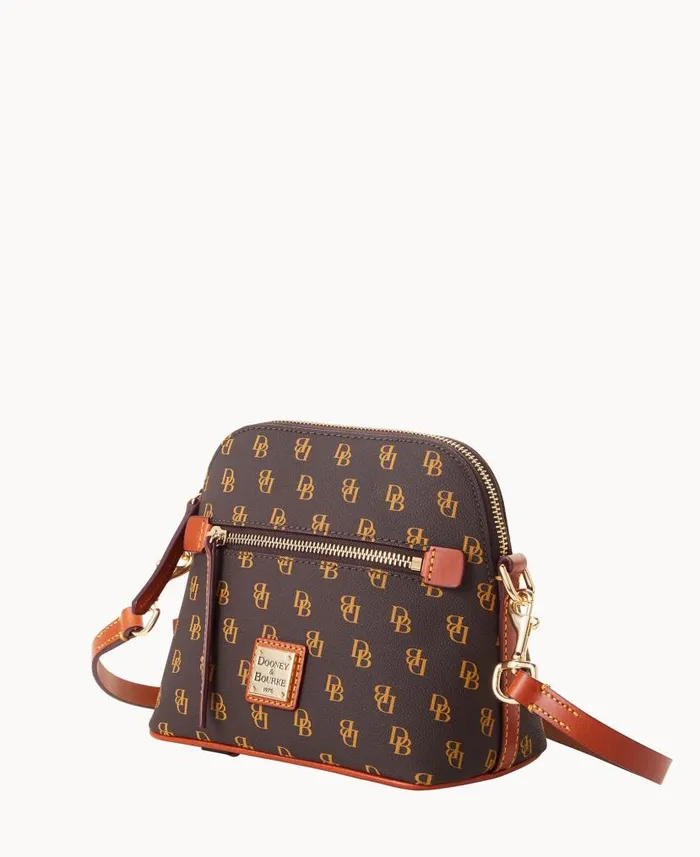 Dooney and Bourke Gretta Domed Crossbody Brown Tmoro WomenMen Crossbodies