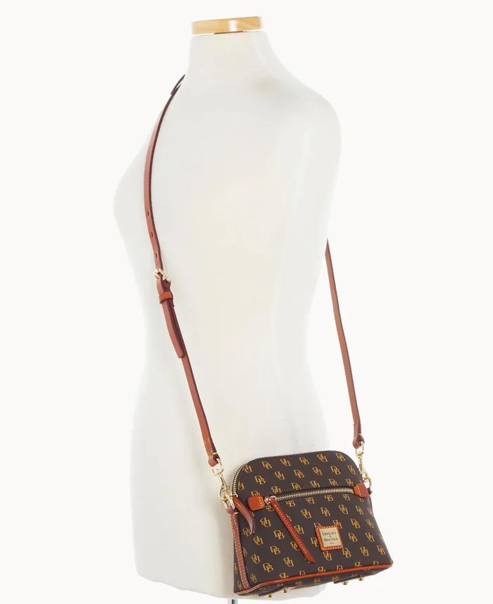 Dooney and Bourke Gretta Domed Crossbody Brown Tmoro WomenMen Crossbodies