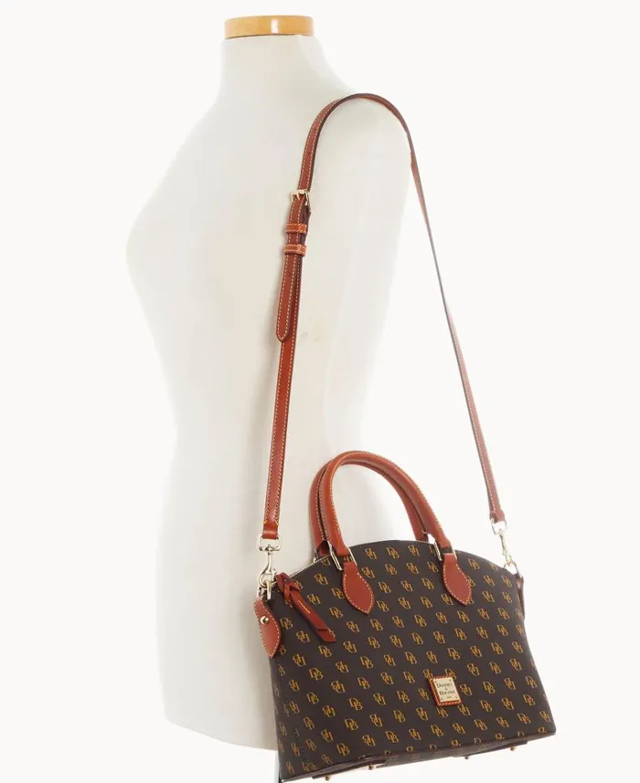 Dooney and Bourke Gretta Geena Satchel Brown Tmoro WomenMen Satchels