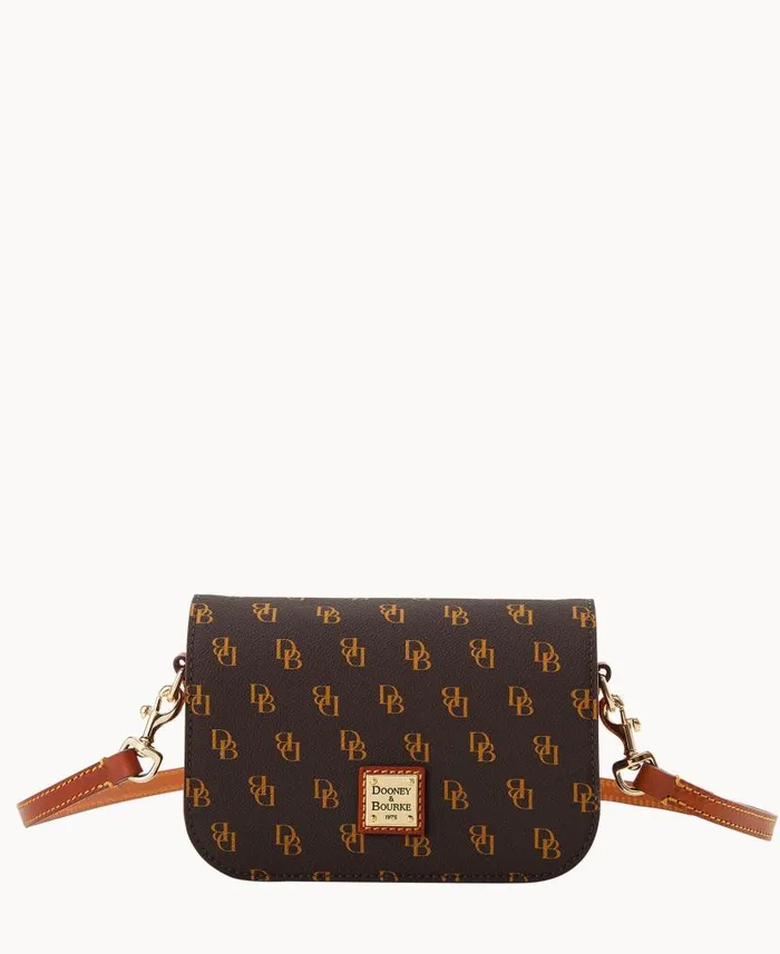 Dooney and Bourke Gretta Kitty Crossbody Brown Tmoro WomenMen Crossbodies