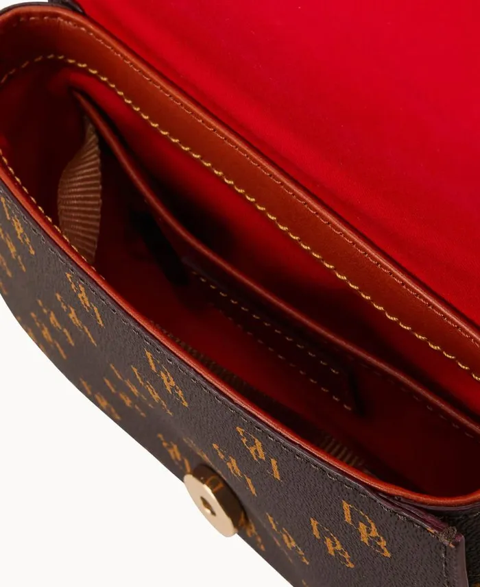 Dooney and Bourke Gretta Kitty Crossbody Brown Tmoro WomenMen Crossbodies