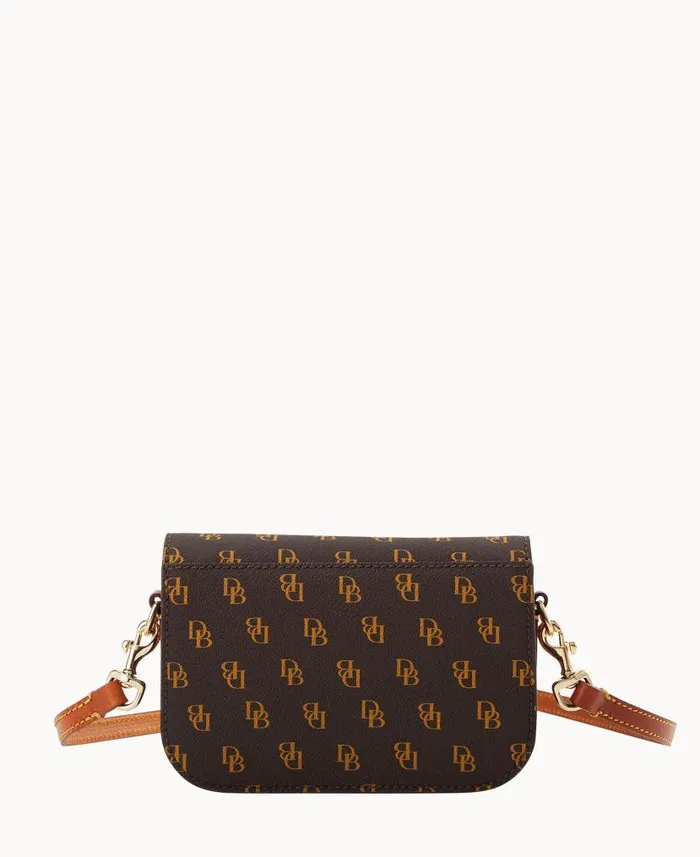 Dooney and Bourke Gretta Kitty Crossbody Brown Tmoro WomenMen Crossbodies