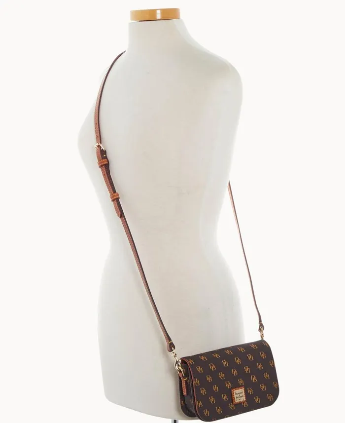 Dooney and Bourke Gretta Kitty Crossbody Brown Tmoro WomenMen Crossbodies