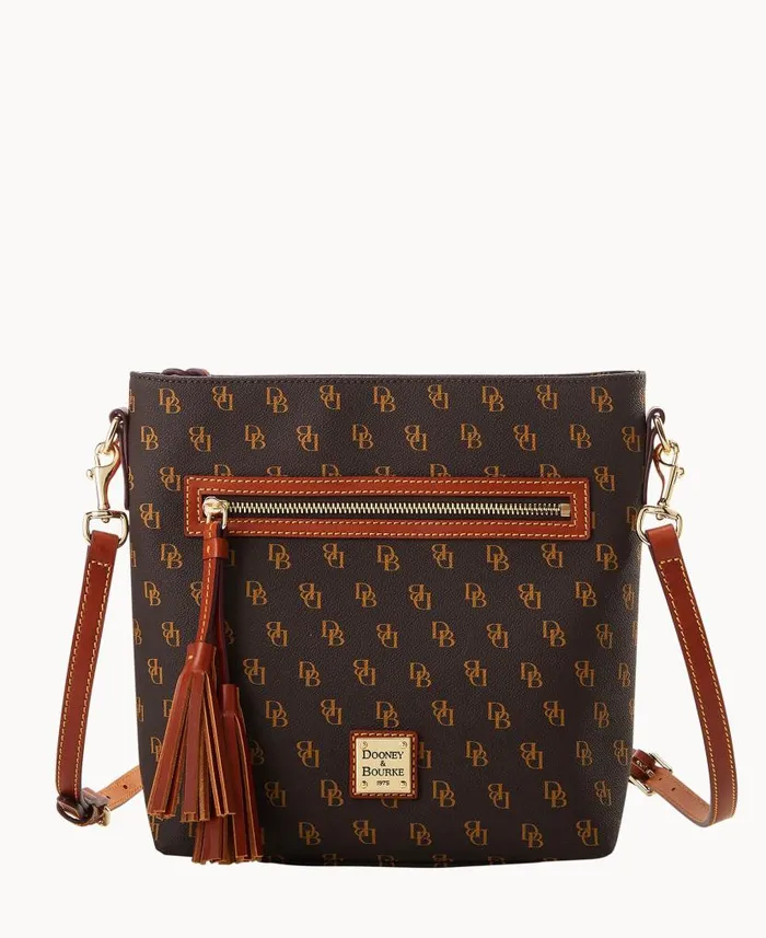 Dooney and Bourke Gretta Lani Crossbody Brown Tmoro WomenMen Crossbodies