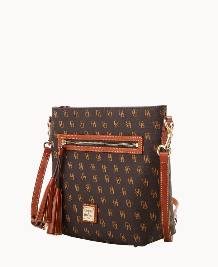Dooney and Bourke Gretta Lani Crossbody Brown Tmoro WomenMen Crossbodies