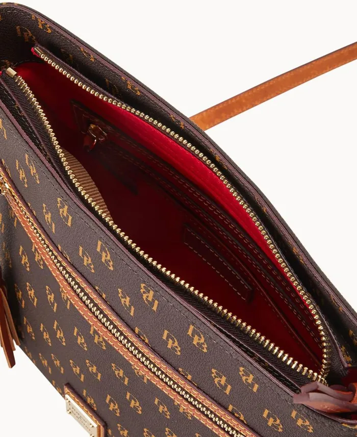 Dooney and Bourke Gretta Lani Crossbody Brown Tmoro WomenMen Crossbodies