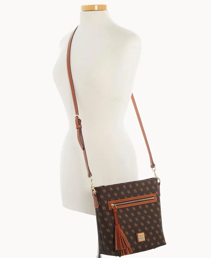 Dooney and Bourke Gretta Lani Crossbody Brown Tmoro WomenMen Crossbodies