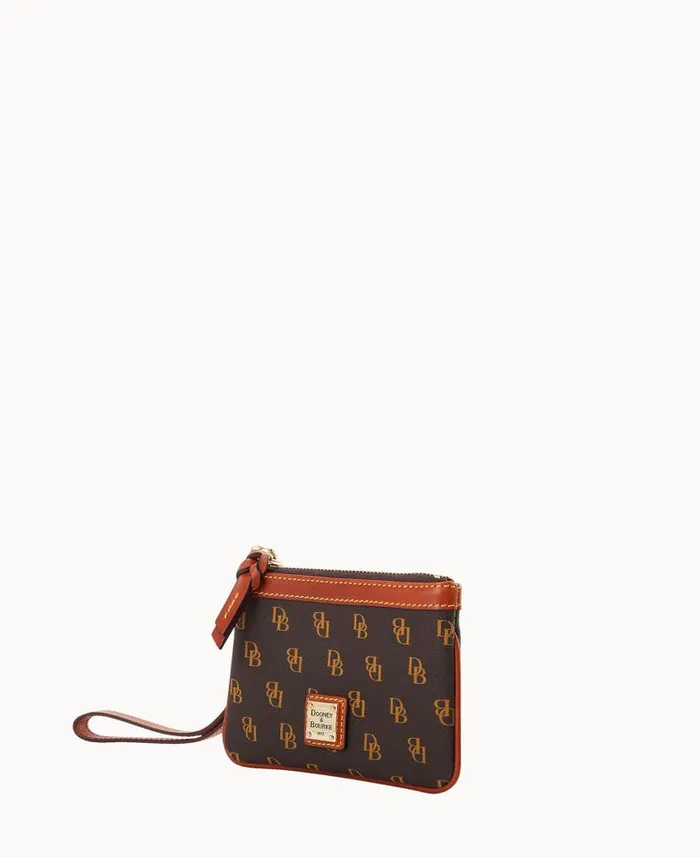 Dooney and Bourke Gretta Medium Wristlet Brown Tmoro WomenMen Wallets