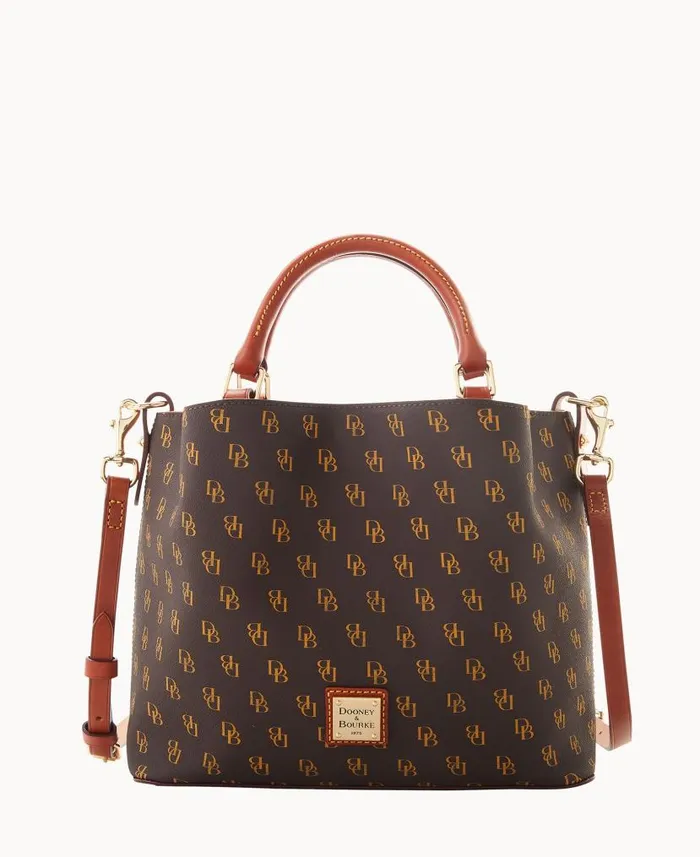 Dooney and Bourke Gretta Small Brenna Brown Tmoro WomenMen Satchels