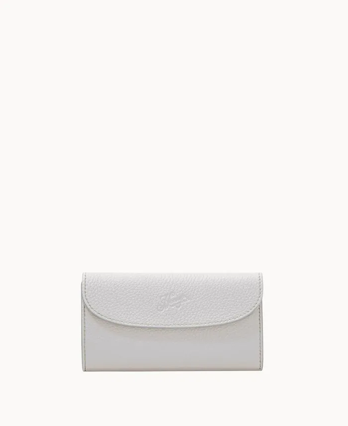 Dooney and Bourke Henrys Continental Clutch White WomenMen Wallets