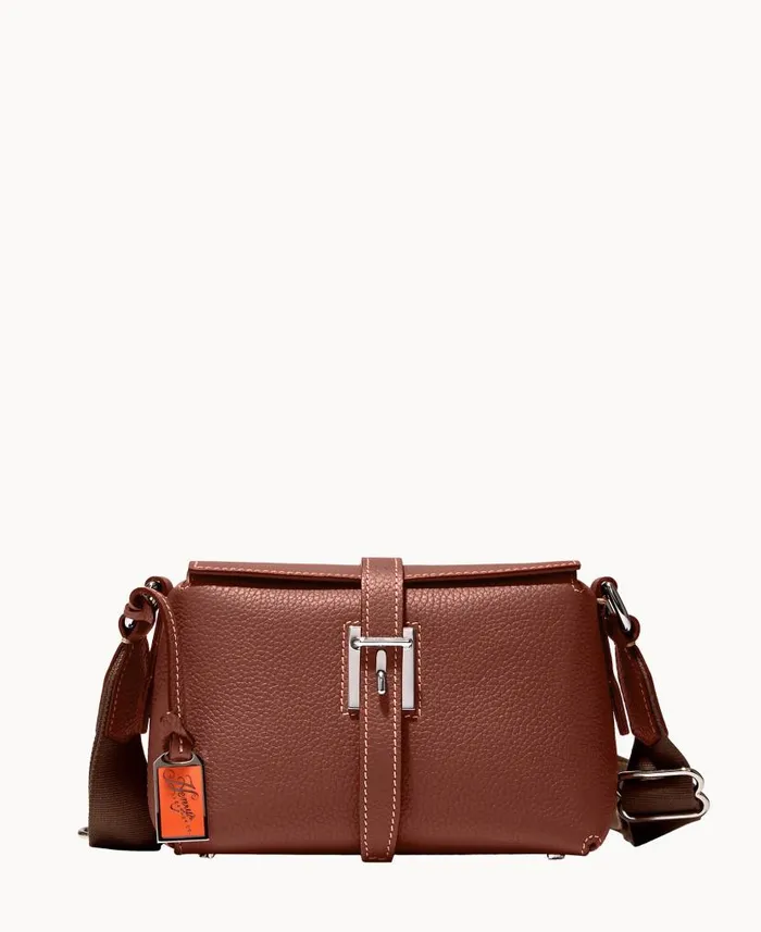 Dooney and Bourke Henrys Large Foldover Crossbody Chocolate WomenMen Crossbodies Dooney and Bourke Henrys Large Foldover Crossbody Chocolate WomenMen Crossbodies
