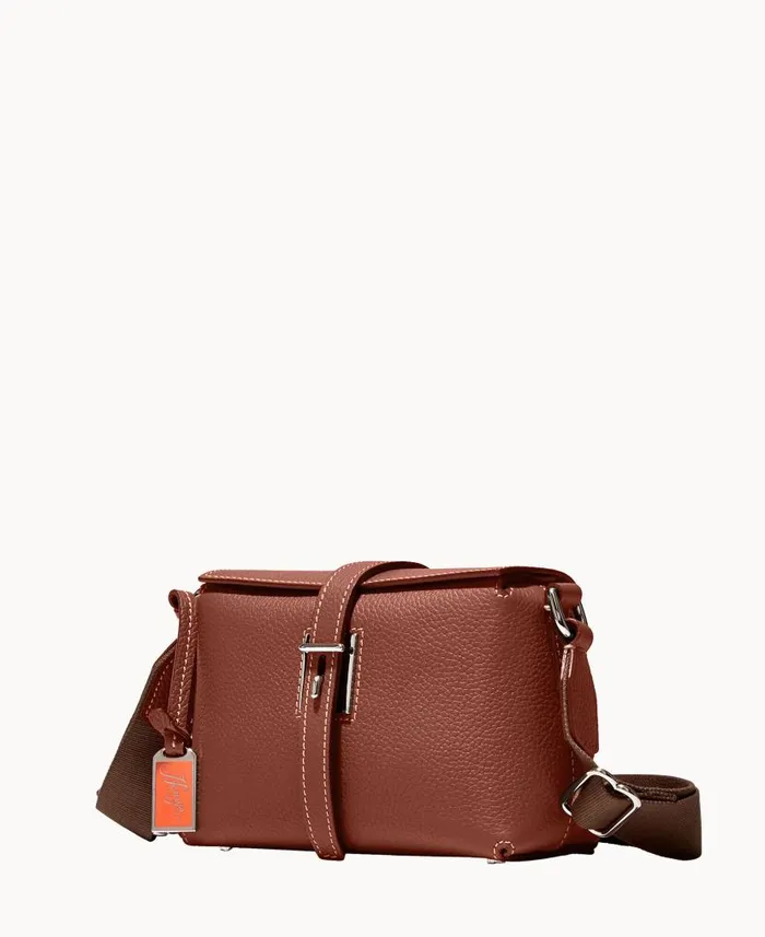 Dooney and Bourke Henrys Large Foldover Crossbody Chocolate WomenMen Crossbodies Dooney and Bourke Henrys Large Foldover Crossbody Chocolate WomenMen Crossbodies