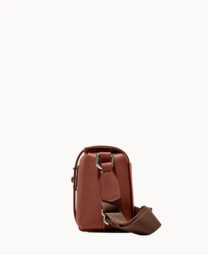 Dooney and Bourke Henrys Large Foldover Crossbody Chocolate WomenMen Crossbodies Dooney and Bourke Henrys Large Foldover Crossbody Chocolate WomenMen Crossbodies
