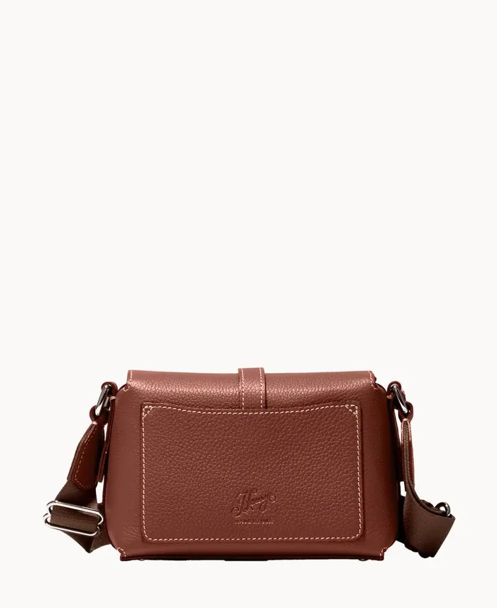 Dooney and Bourke Henrys Large Foldover Crossbody Chocolate WomenMen Crossbodies Dooney and Bourke Henrys Large Foldover Crossbody Chocolate WomenMen Crossbodies