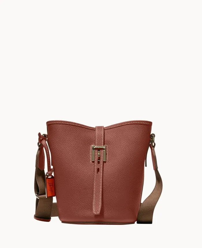 Dooney and Bourke Henrys Small Bucket Bag Chocolate WomenMen Crossbodies