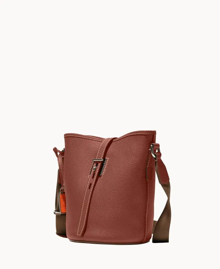 Dooney and Bourke Henrys Small Bucket Bag Chocolate WomenMen Crossbodies