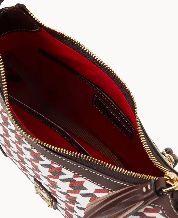 Dooney and Bourke Houndstooth Shoulder Bag Brick WomenMen Shoulder Bags