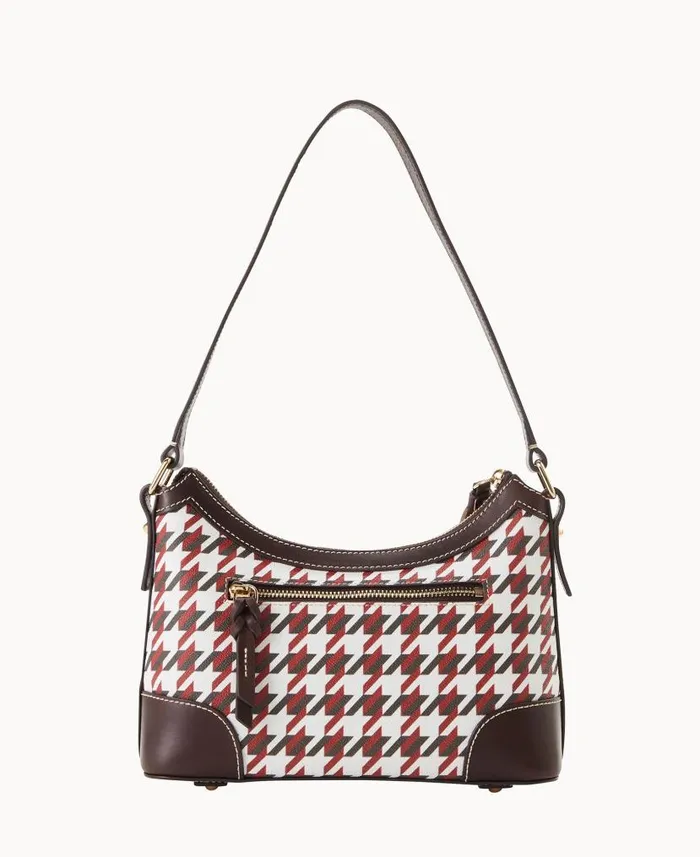 Dooney and Bourke Houndstooth Shoulder Bag Brick WomenMen Shoulder Bags