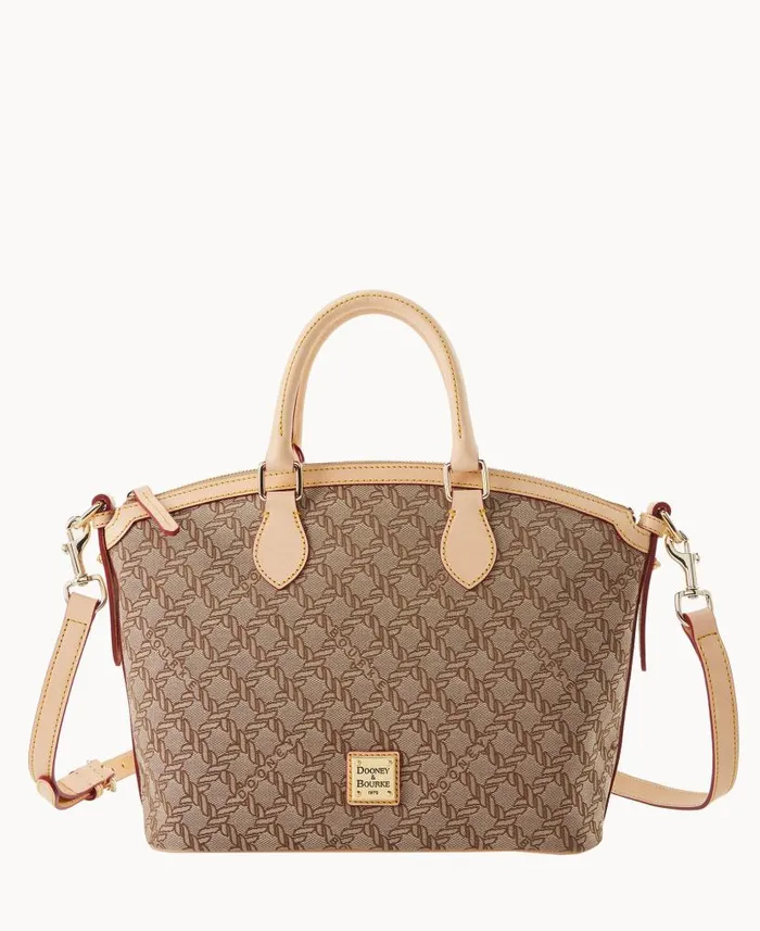 Dooney and Bourke Maritime Domed Satchel Brown WomenMen Satchels
