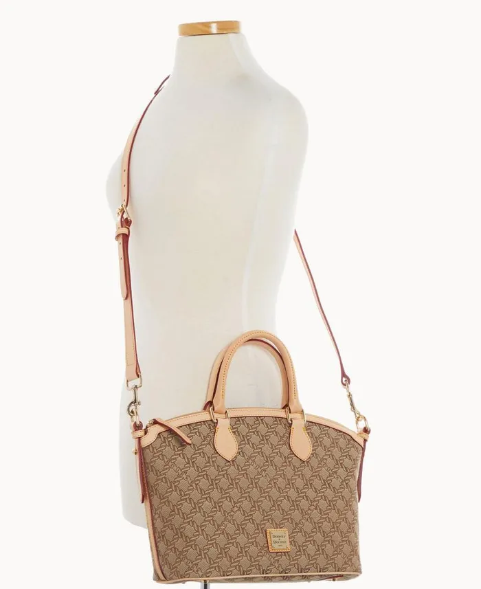 Dooney and Bourke Maritime Domed Satchel Brown WomenMen Satchels