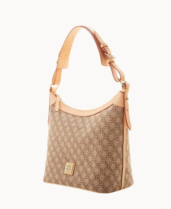 Dooney and Bourke Maritime Hobo Sac Brown WomenMen Shoulder Bags