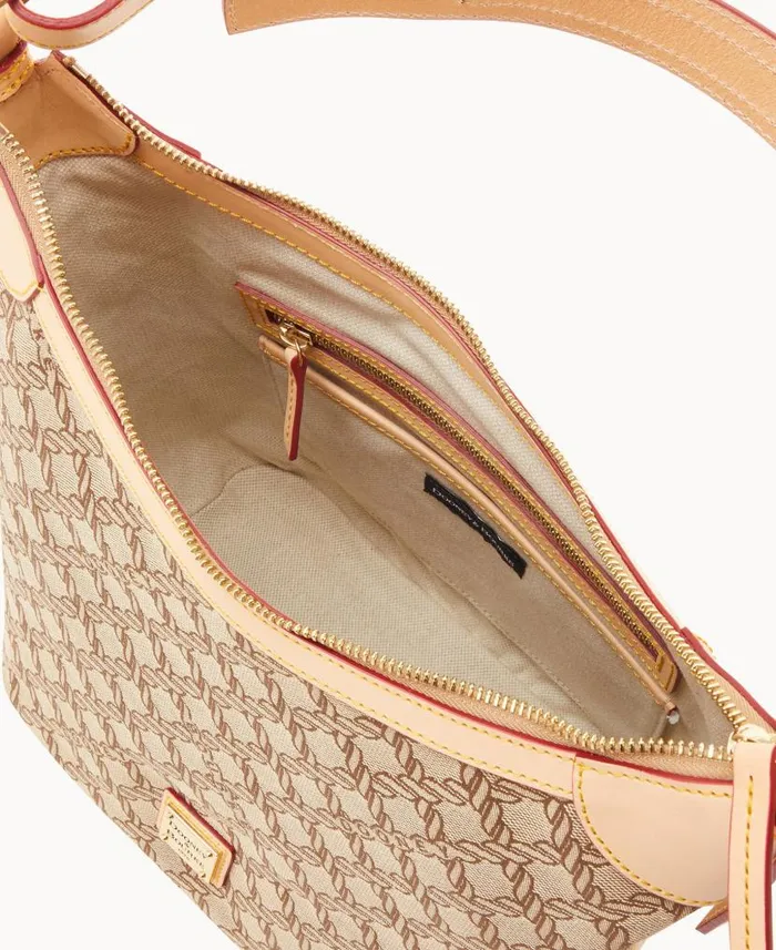 Dooney and Bourke Maritime Hobo Sac Brown WomenMen Shoulder Bags